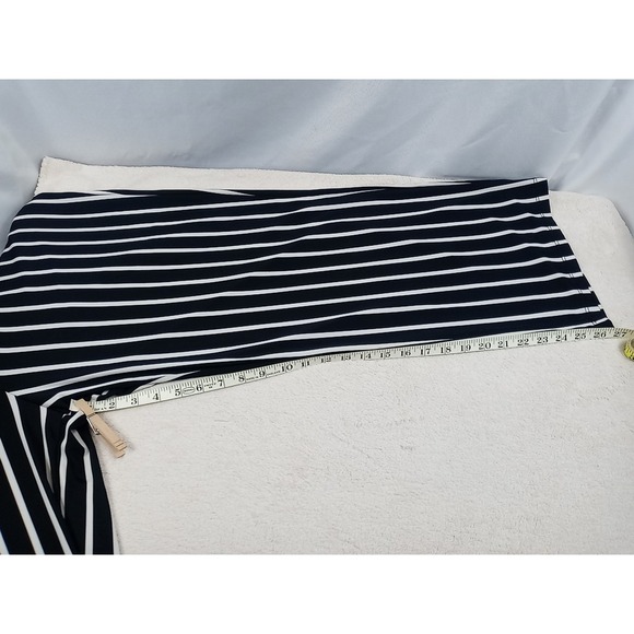 Carson Kressley Capri Pants Women's Size 1X Black & White Stripe Wide Leg Pants - Picture 6 of 12